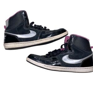 Nike black and pink sneakers size 10